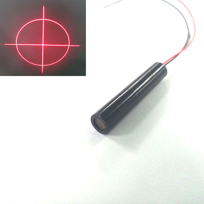 660nm 50mW Circular+Crosshair Laser Module Red Laser Aimer/Locator